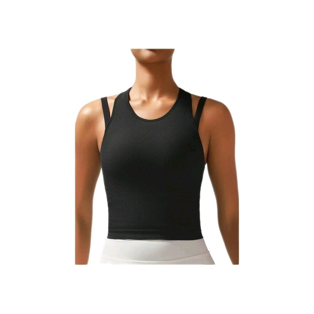 KIMTREE Sports Bra Top Womens Larg Shoulder Straps Support Workout‎ Fit Tennis